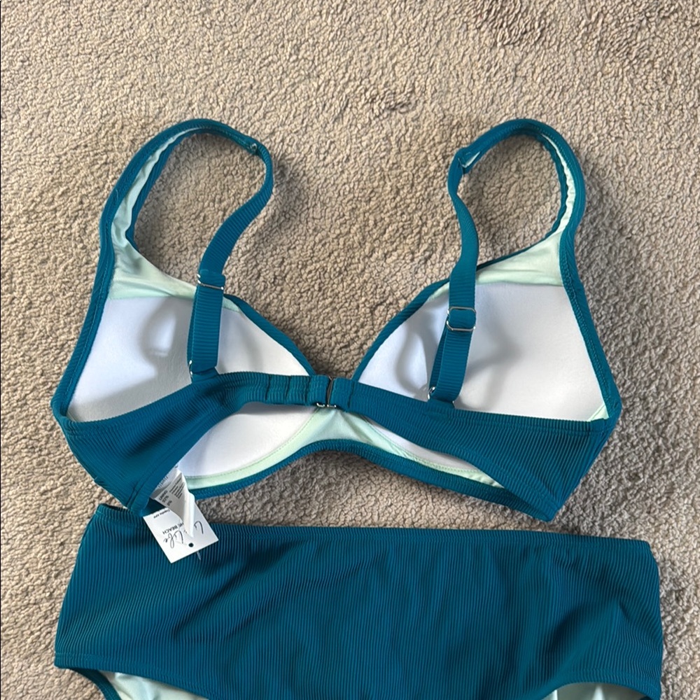 Cupshe Blue Bikini Set Classic Design - Picture 5 of 7